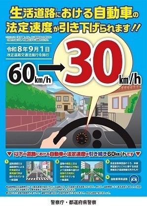 生活道路制限速度改正